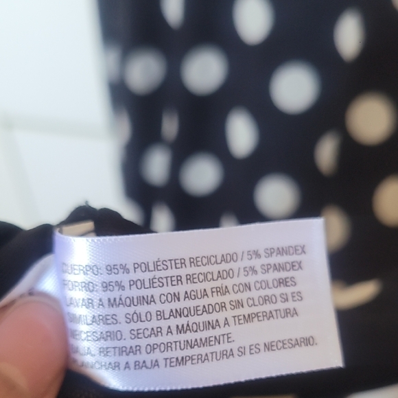 Mock-neck Polka Dot Sheer Long Sleeve Top Size XXL - Picture 8 of 10